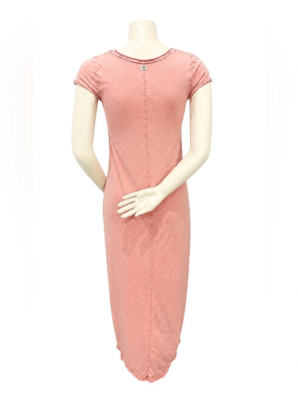Billabong High-Low Tee Dress Coral / Blush Pink Size S Short-Sleeve
